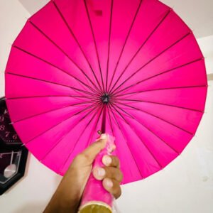 ২৪ শিকের প্রিমিয়াম ছাতা MOON ( Pink Color )