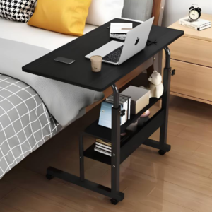 double layer adjustable table ( black )