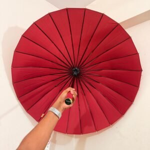 ২৪ শিকের প্রিমিয়াম ছাতা MOON ( Meroon Color )